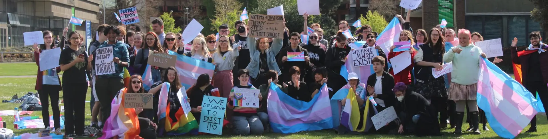 Another photo of the protesters